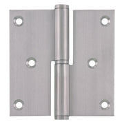 Starx kogelpaumelle - din rechts - met messing pen - 89 x 89 mm - RVS