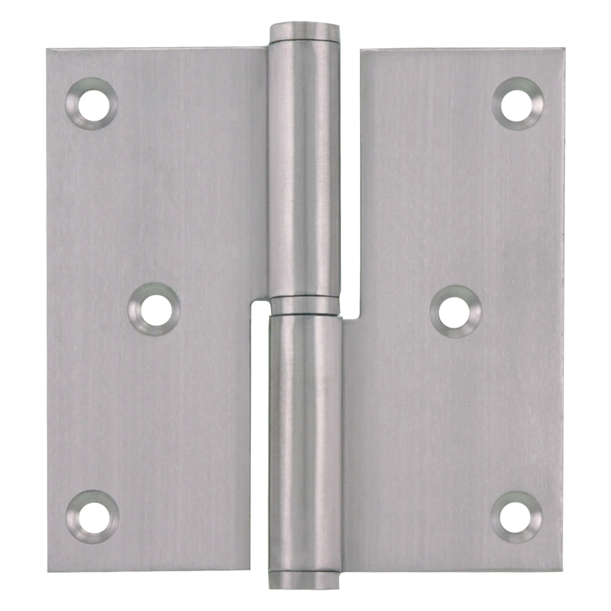 Starx kogelpaumelle - din rechts - met messing pen - 89 x 89 mm - RVS