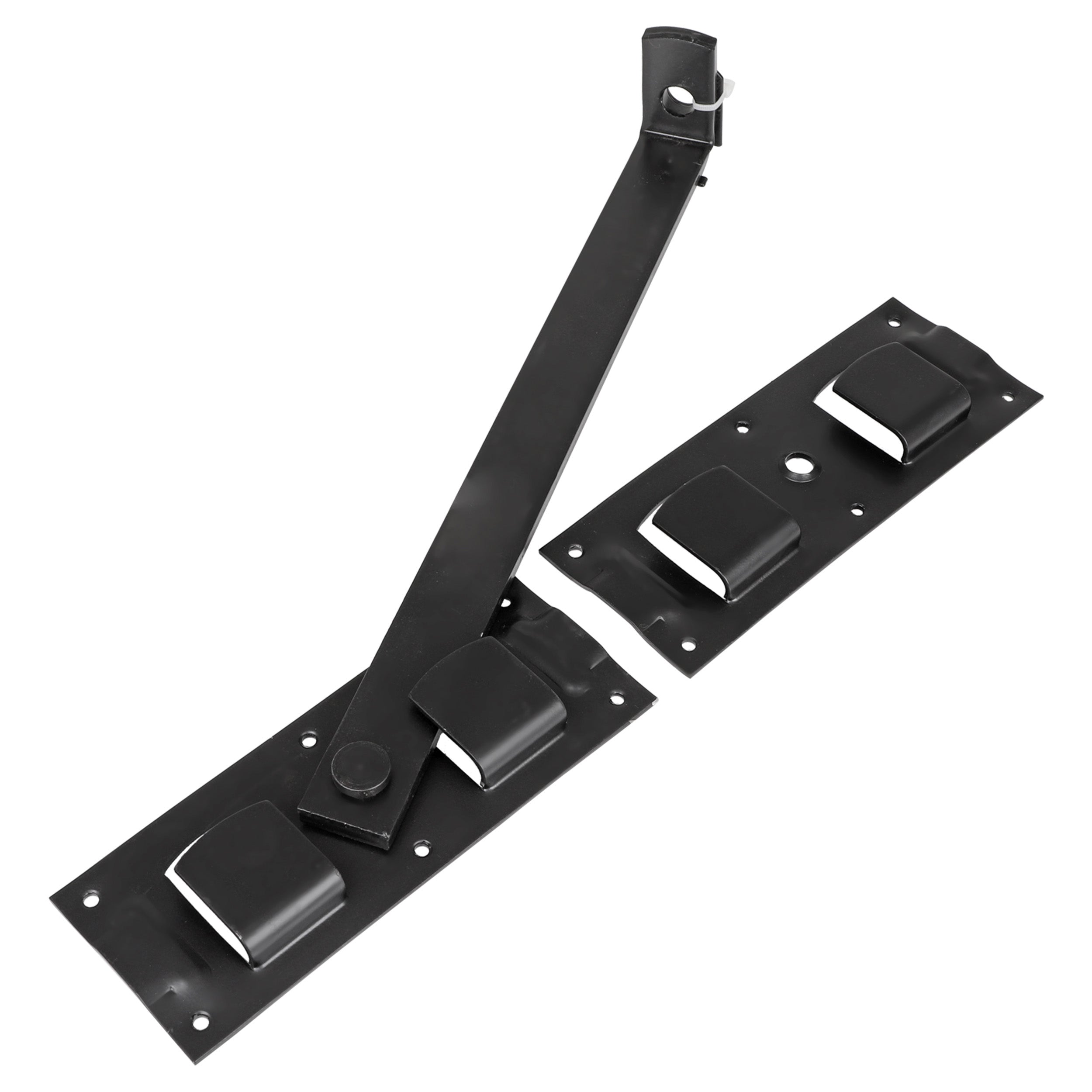 Starx overslaggrendel 430 mm in zwart, vooraanzicht