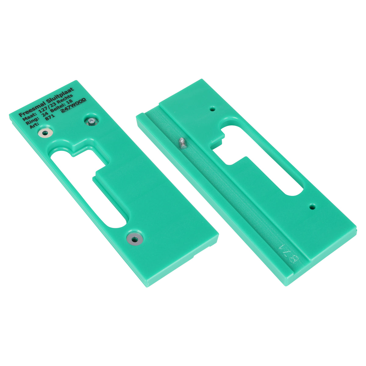 Starx freesmal - sluitplaat - dag/nacht - 127 x 23 mm - rechts