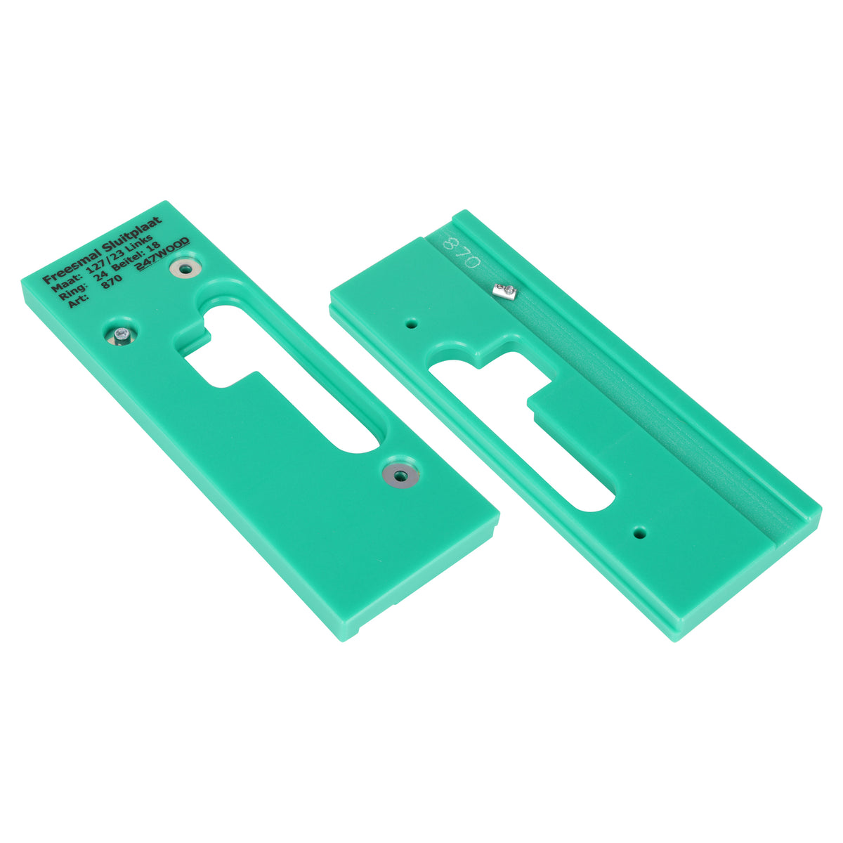 Starx freesmal - sluitplaat - dag/nacht - 127 x 23 mm - links