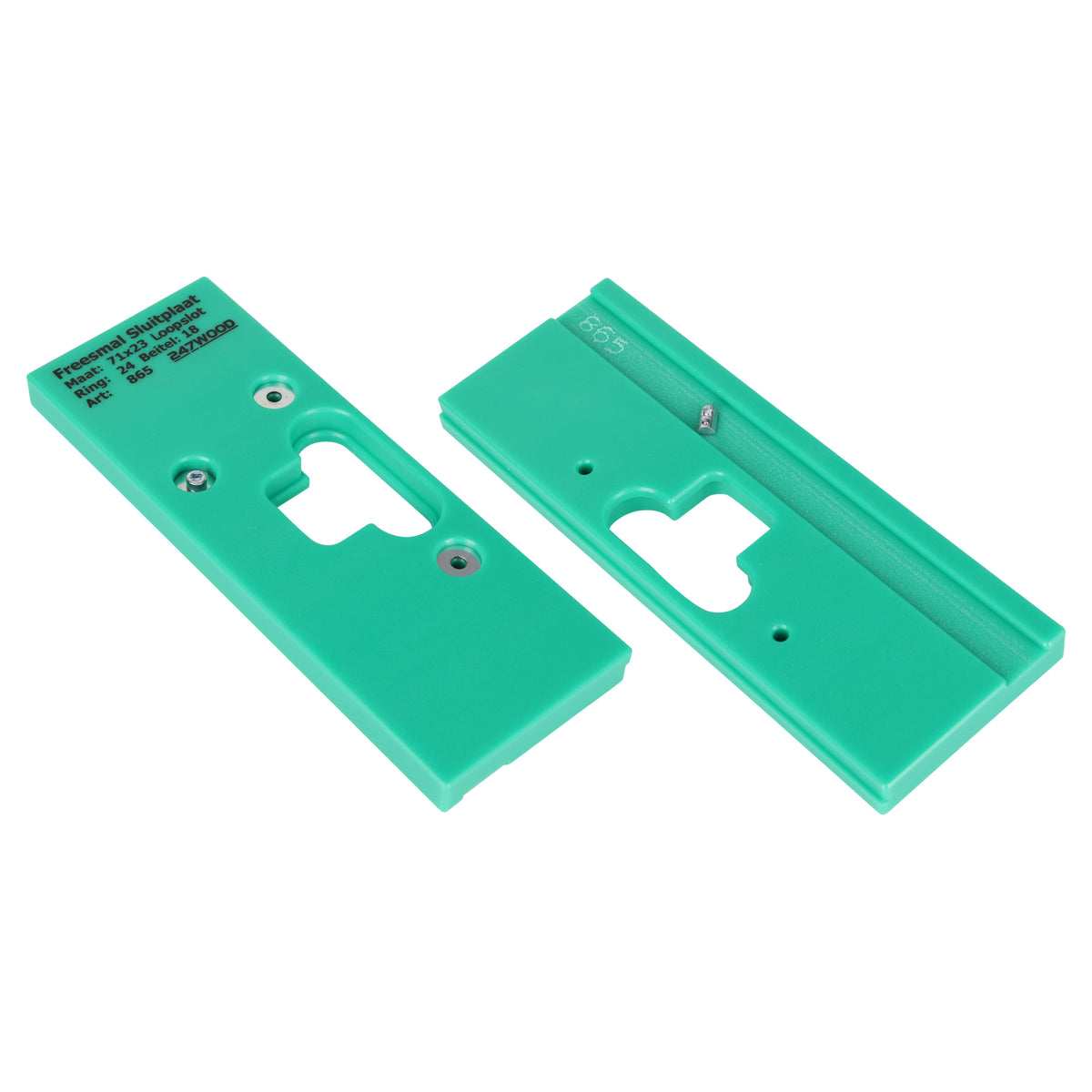 Starx freesmal - loopslot - sluitplaat - 71 x 23 mm