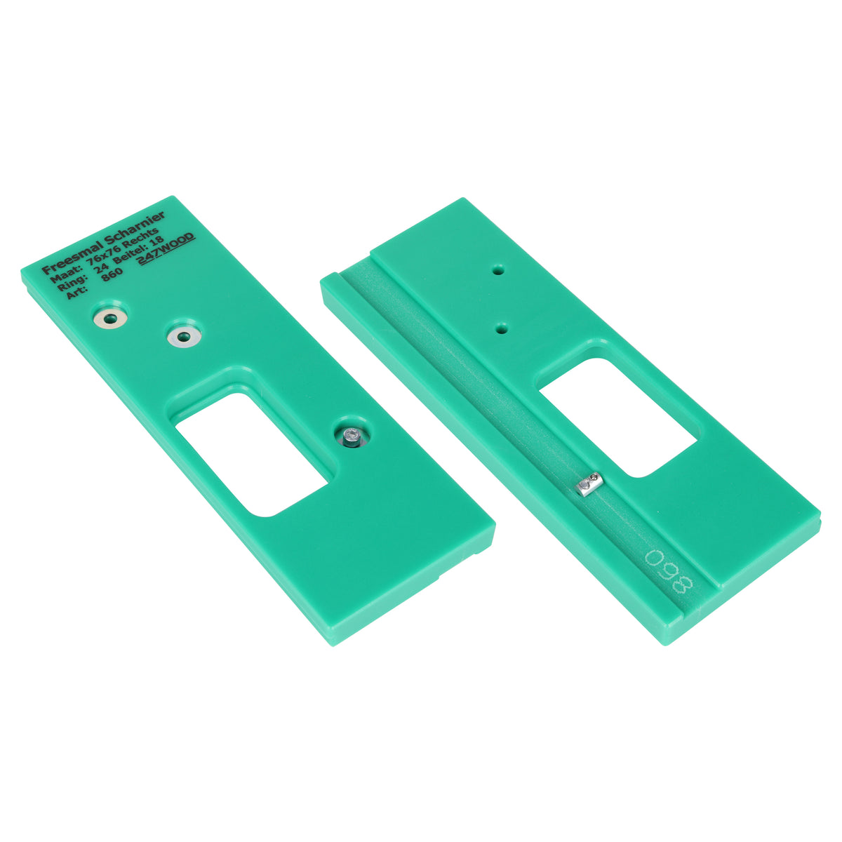 Starx freesmal - scharnier - 76 x 76 mm - rechts
