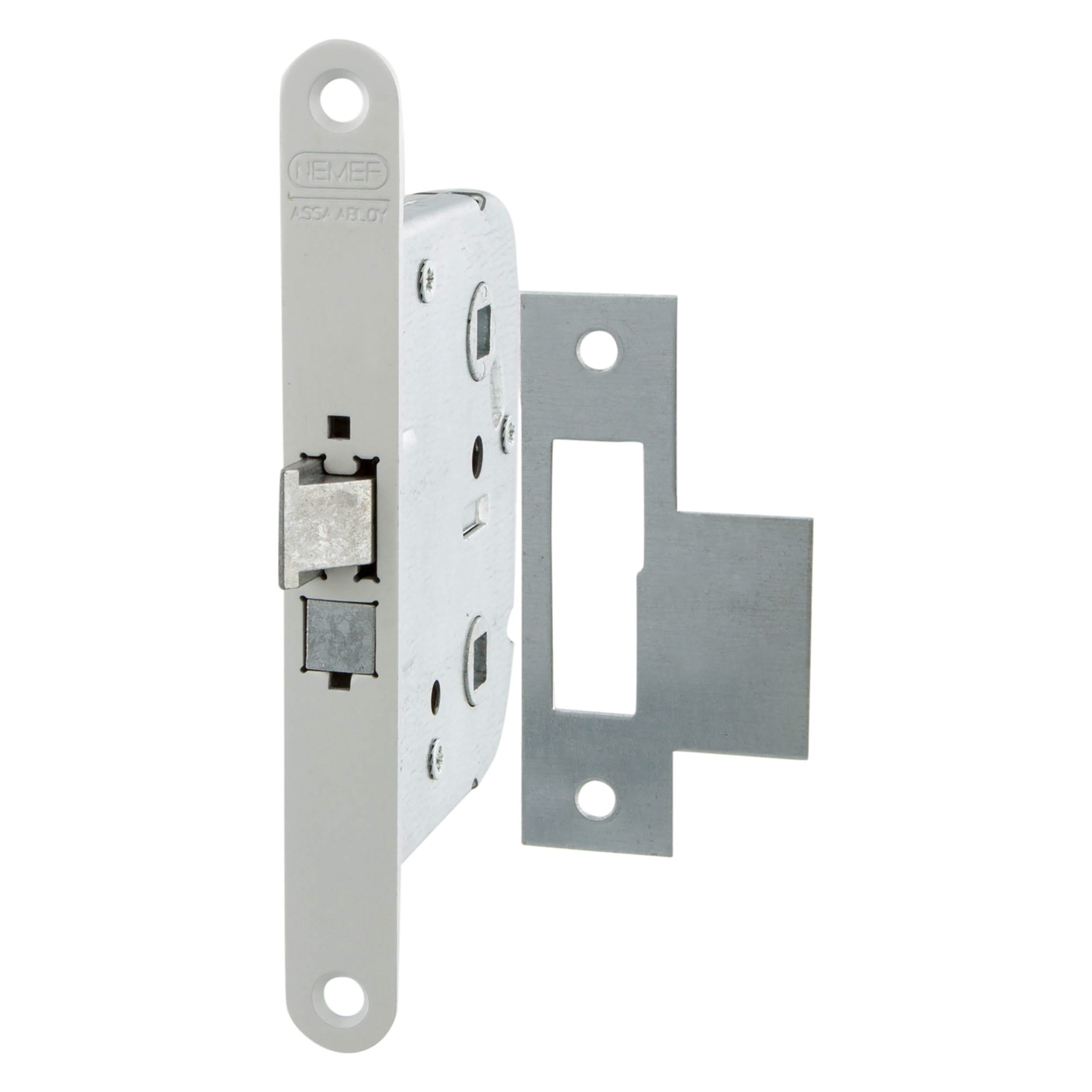 Nemef wc badkamerslot type 1444/5 Wit - Deurbeslag-expert