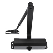 Starx Deurdranger 40-65 kg aluminium mat zwart vooraanzicht