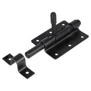 Starx plaatgrendel - met sluitplaat - 80 x 55 mm - zwart