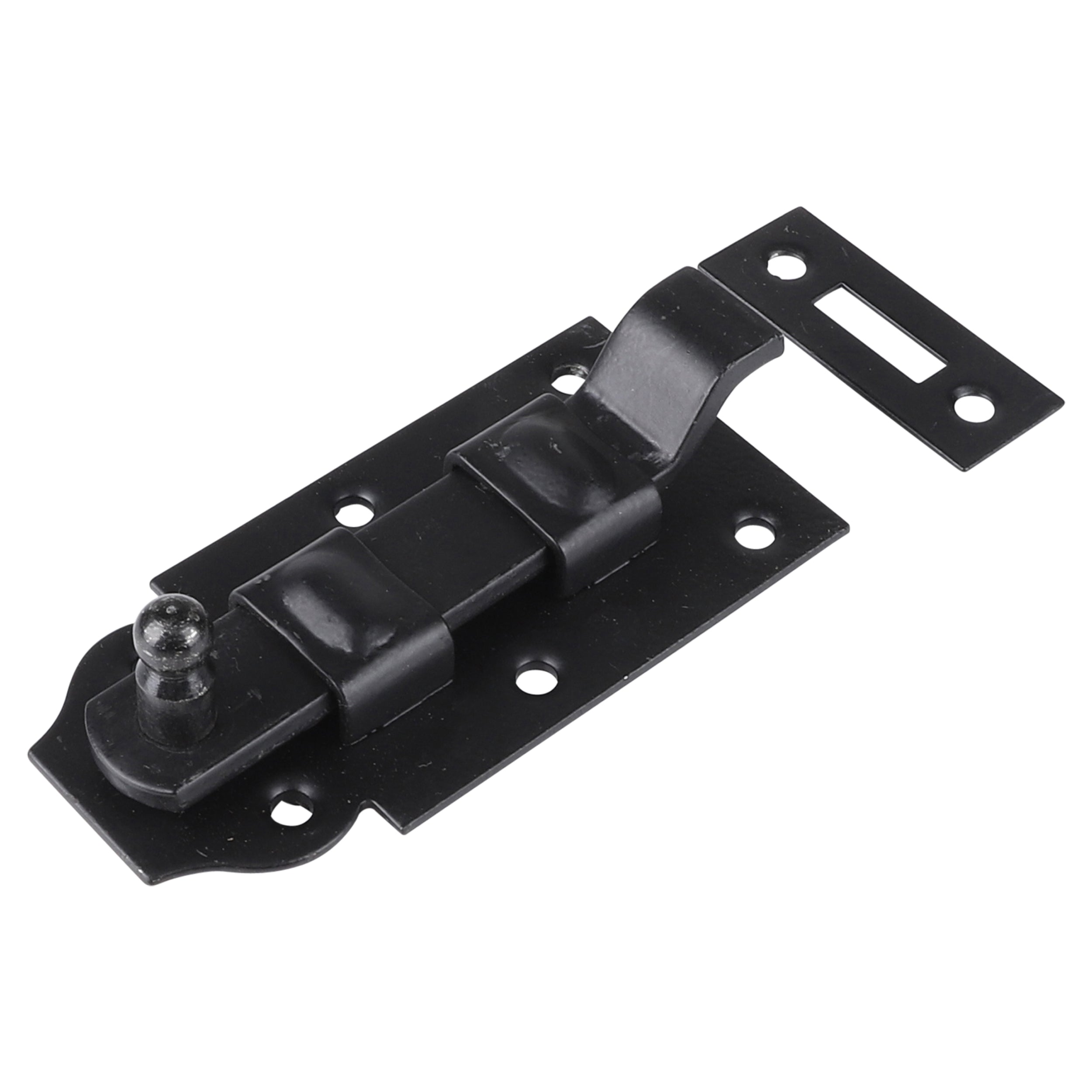 Starx schuif met bocht 100 mm zwart vooraanzicht