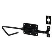 Starx staartgrendel - met handgreep en sluitplaat - zwaar - 250 mm - zwart gelakt