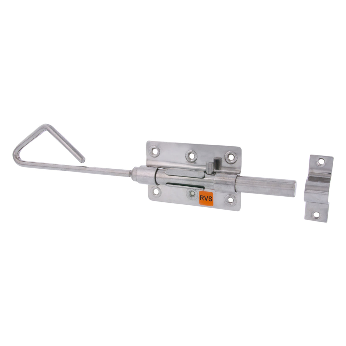 Starx staartgrendel - met handgreep en sluitplaat - zwaar - 320 mm - RVS