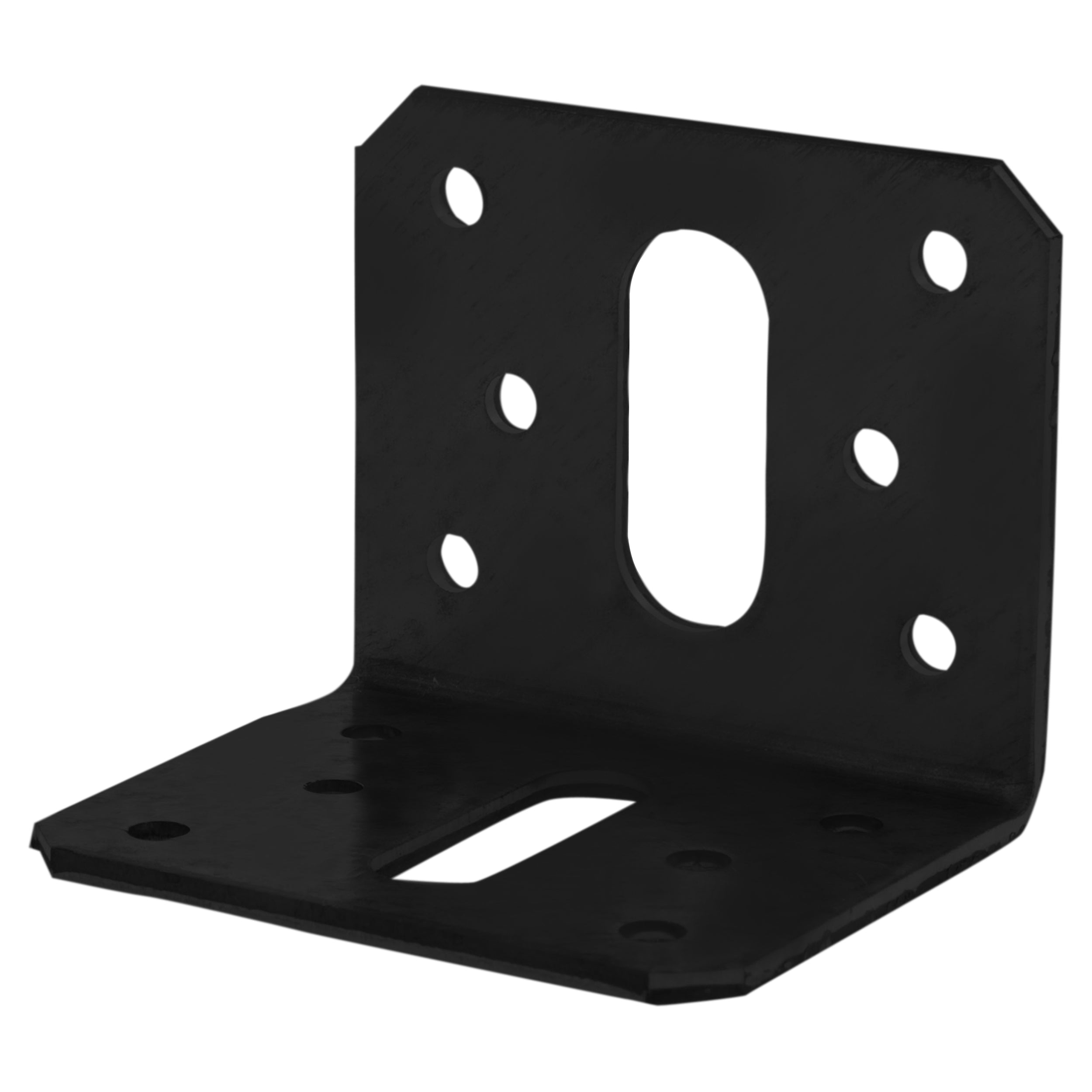 Starx Hoekanker vlak 50x50x58x2.5 zwart vooraanzicht