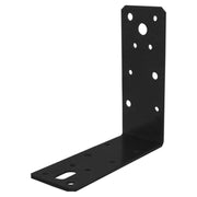 Starx Hoekanker vlak 125x125x46x2.5 zwart vooraanzicht