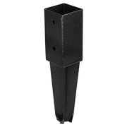 Starx Paalverbinder type BB 7x7 cm zwart vooraanzicht