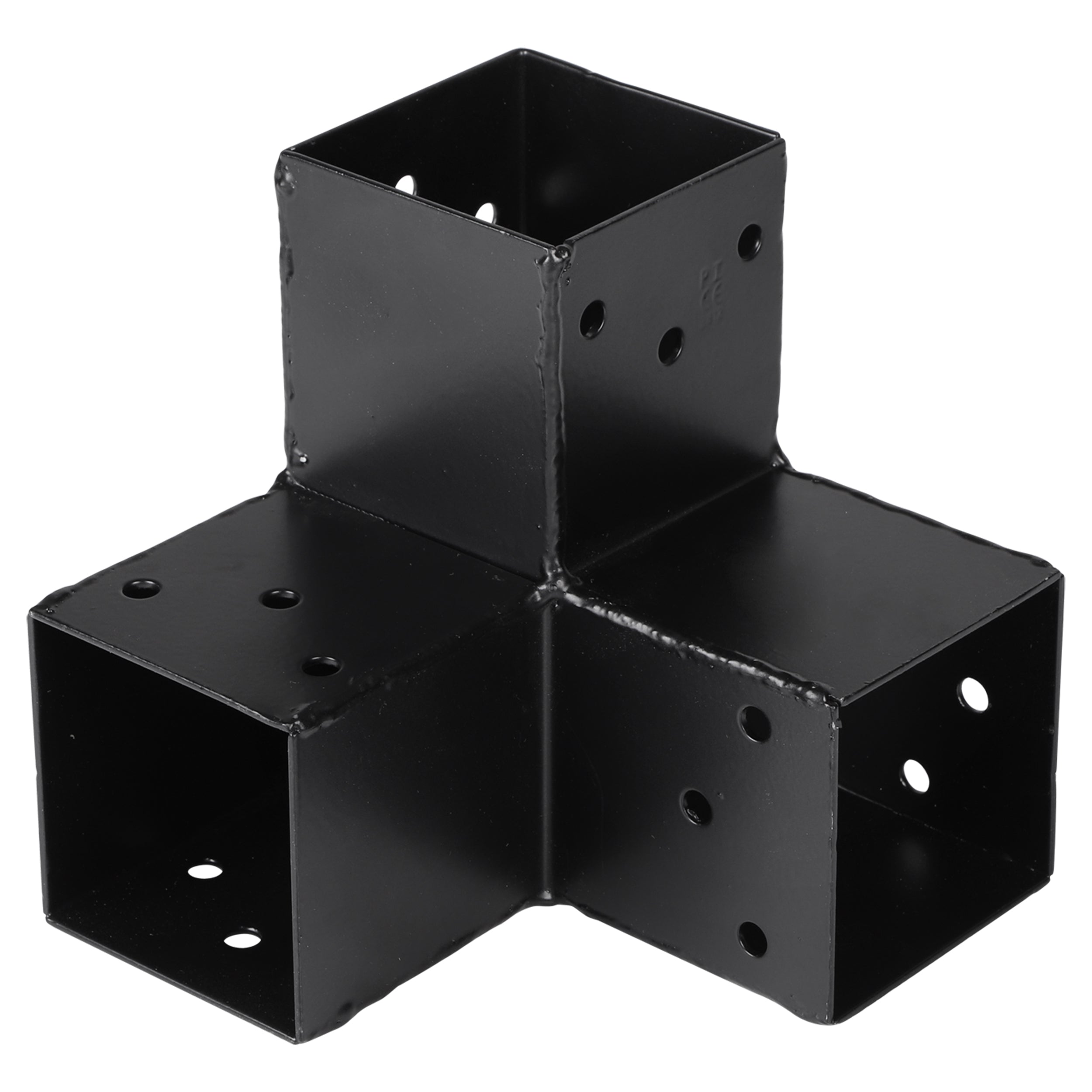 Starx paalverbinder type Y 7x7 cm zwart vooraanzicht