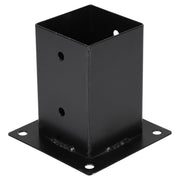 Starx Paalverbinder type SB 9x9 cm zwart vooraanzicht