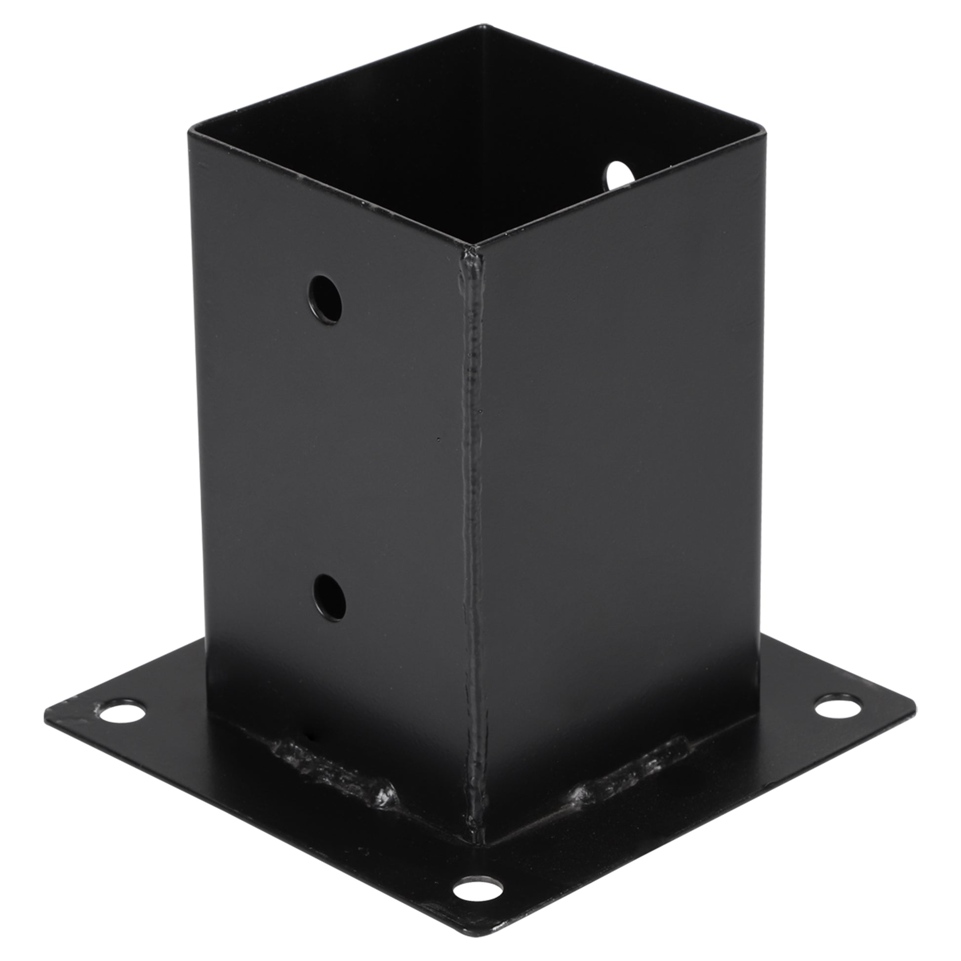 Starx Paalverbinder type SB 9x9 cm zwart vooraanzicht