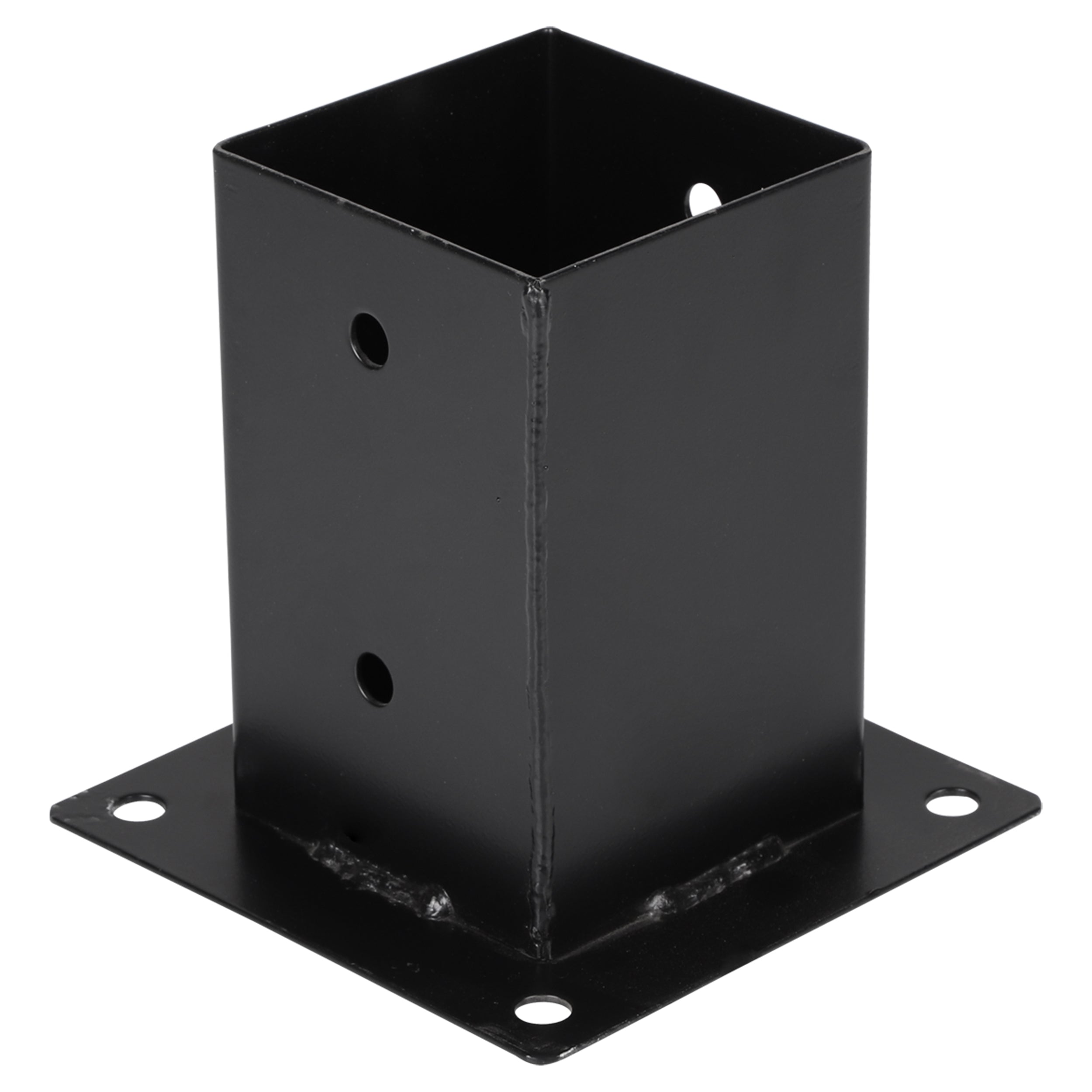 Starx Paalverbinder type SB 9x9 cm zwart vooraanzicht