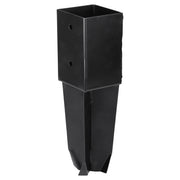 Starx Paalverbinder type BB 9x9 cm zwart vooraanzicht
