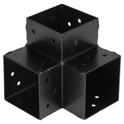 Starx Paalverbinder type Y 9x9 cm zwart vooraanzicht