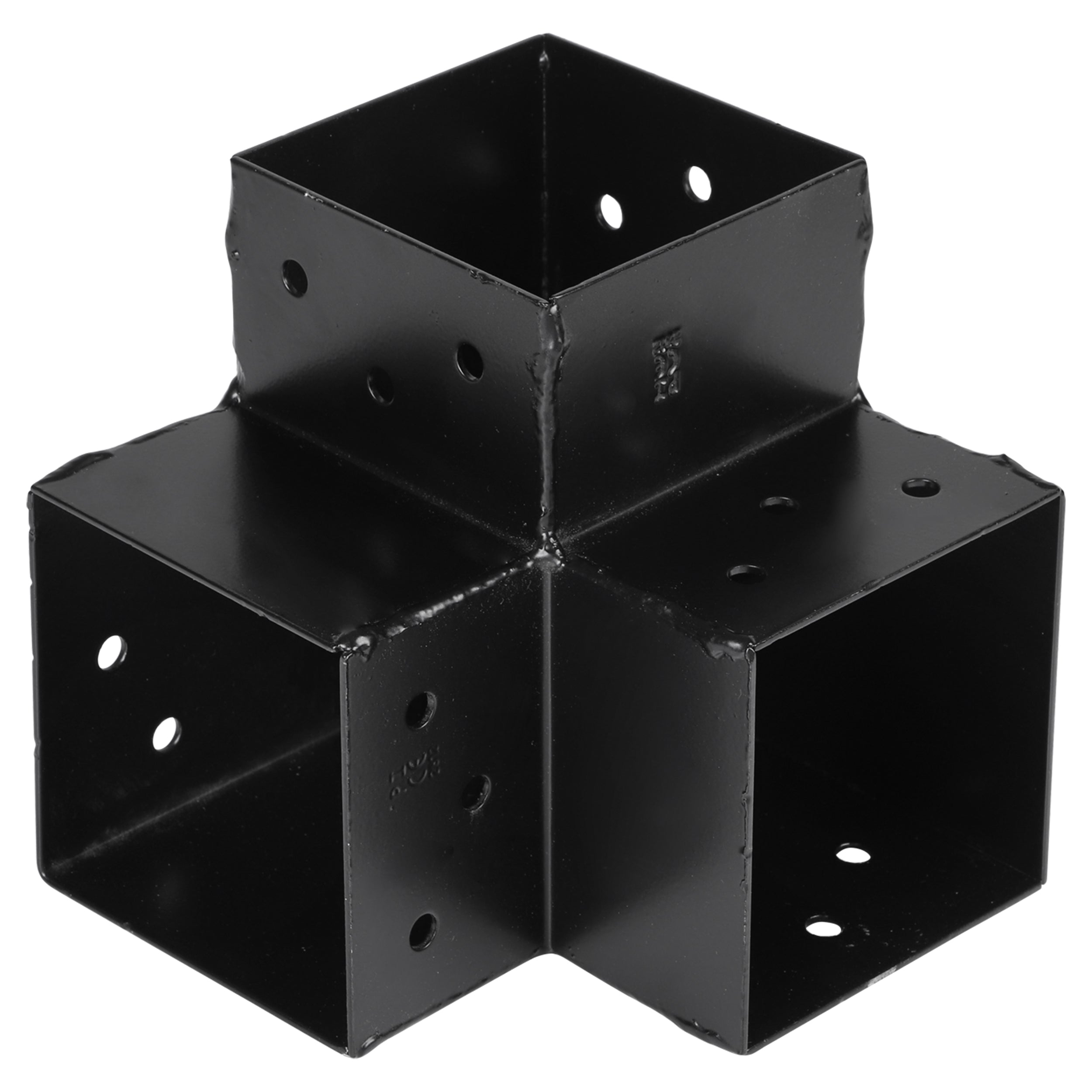 Starx Paalverbinder type Y 9x9 cm zwart vooraanzicht