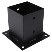 Starx paalverbinder type SB 12x12 cm zwart vooraanzicht