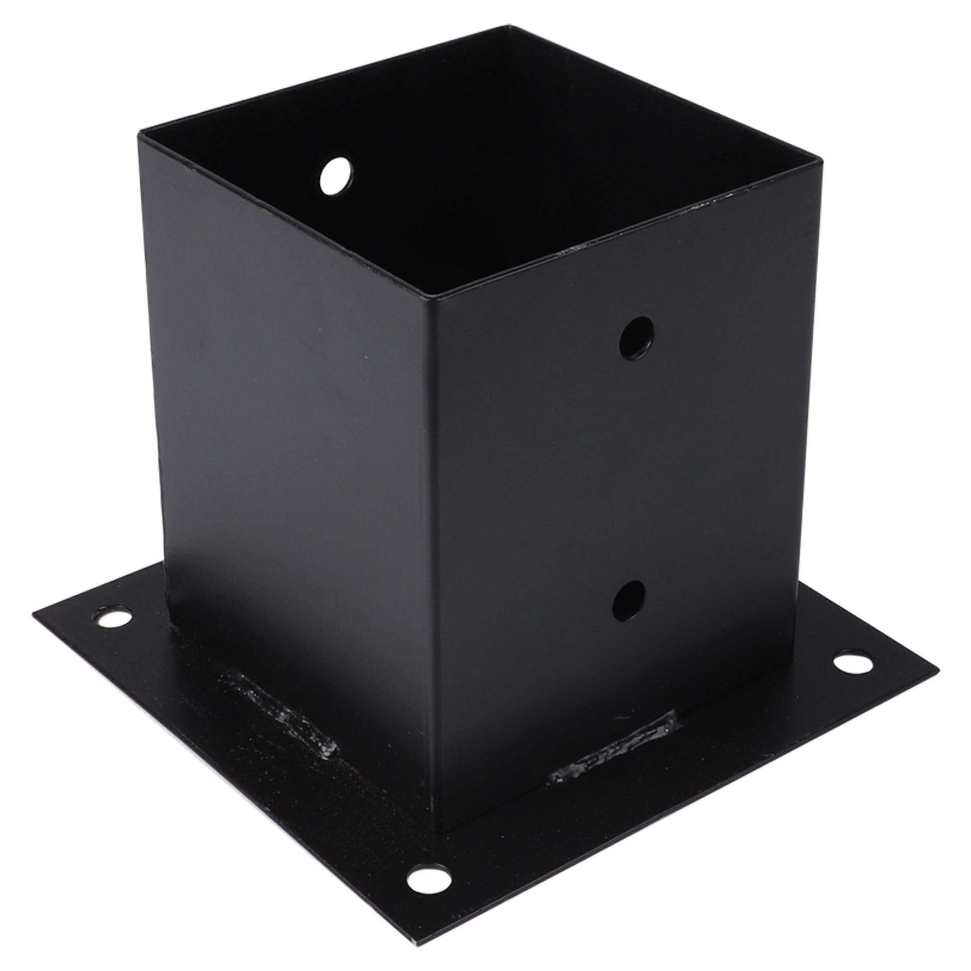 Starx paalverbinder type SB 12x12 cm zwart vooraanzicht