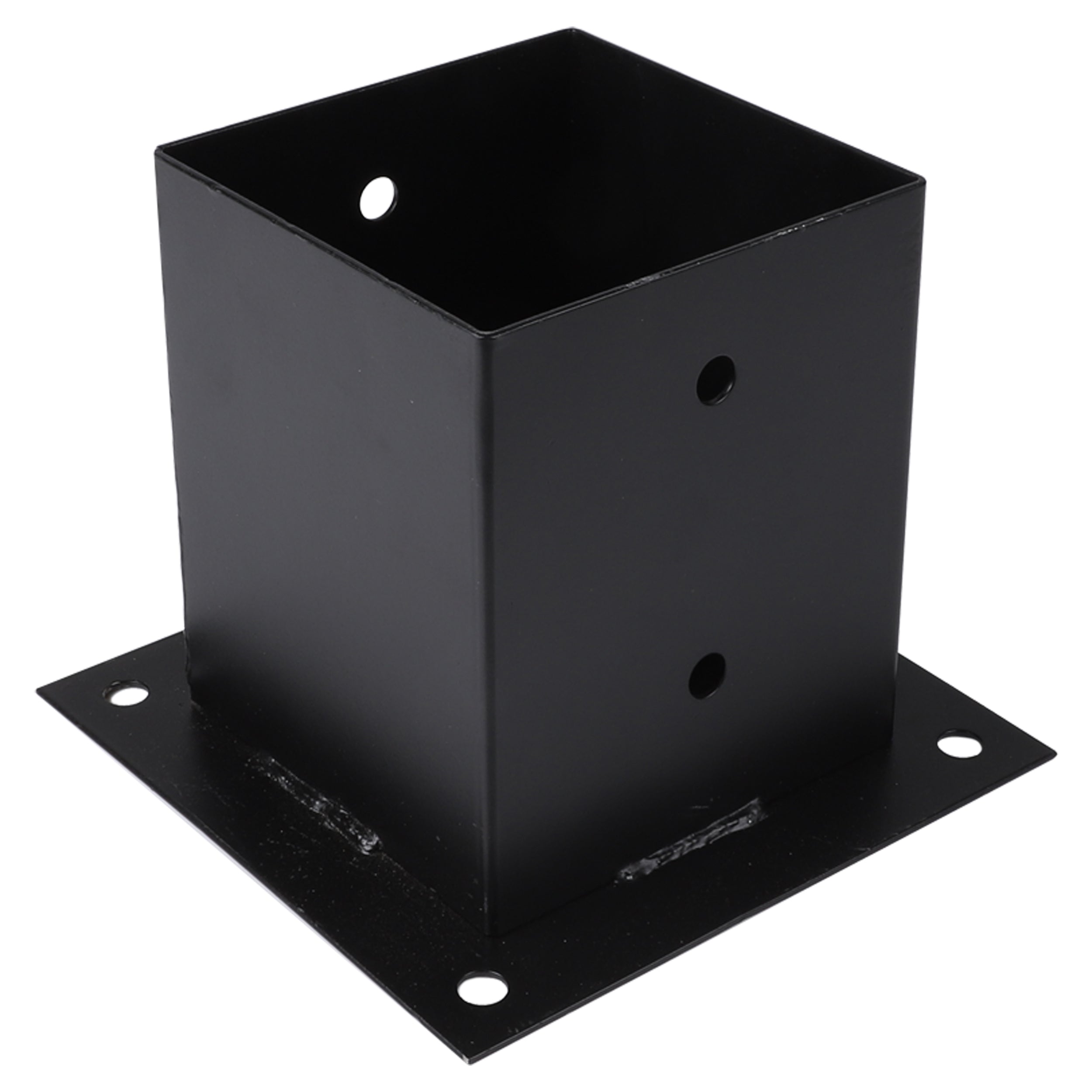 Starx paalverbinder type SB 12x12 cm zwart vooraanzicht