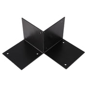 Starx Paalverbinder type SBO 12x12 cm zwart vooraanzicht