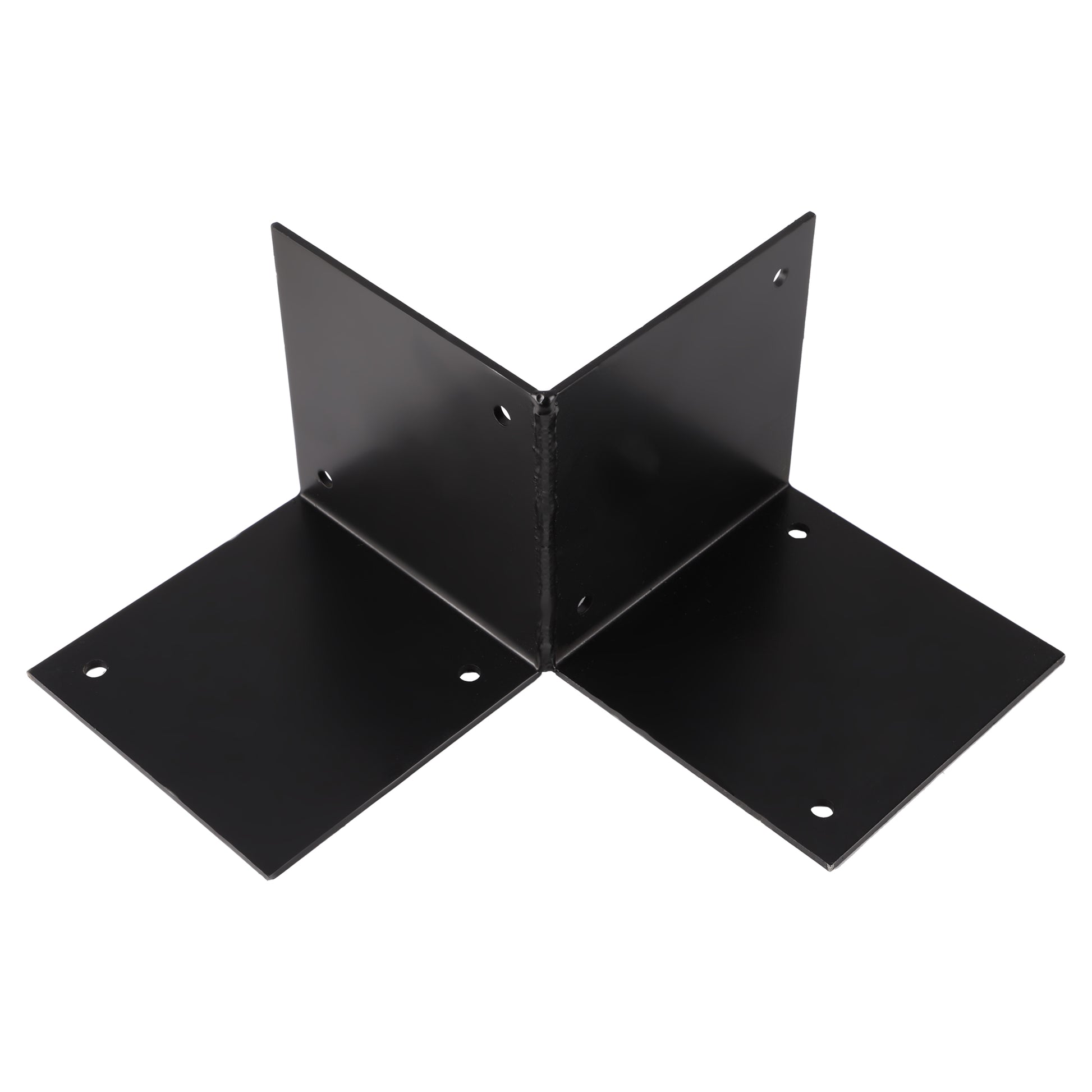 Starx Paalverbinder type SBO 12x12 cm zwart vooraanzicht