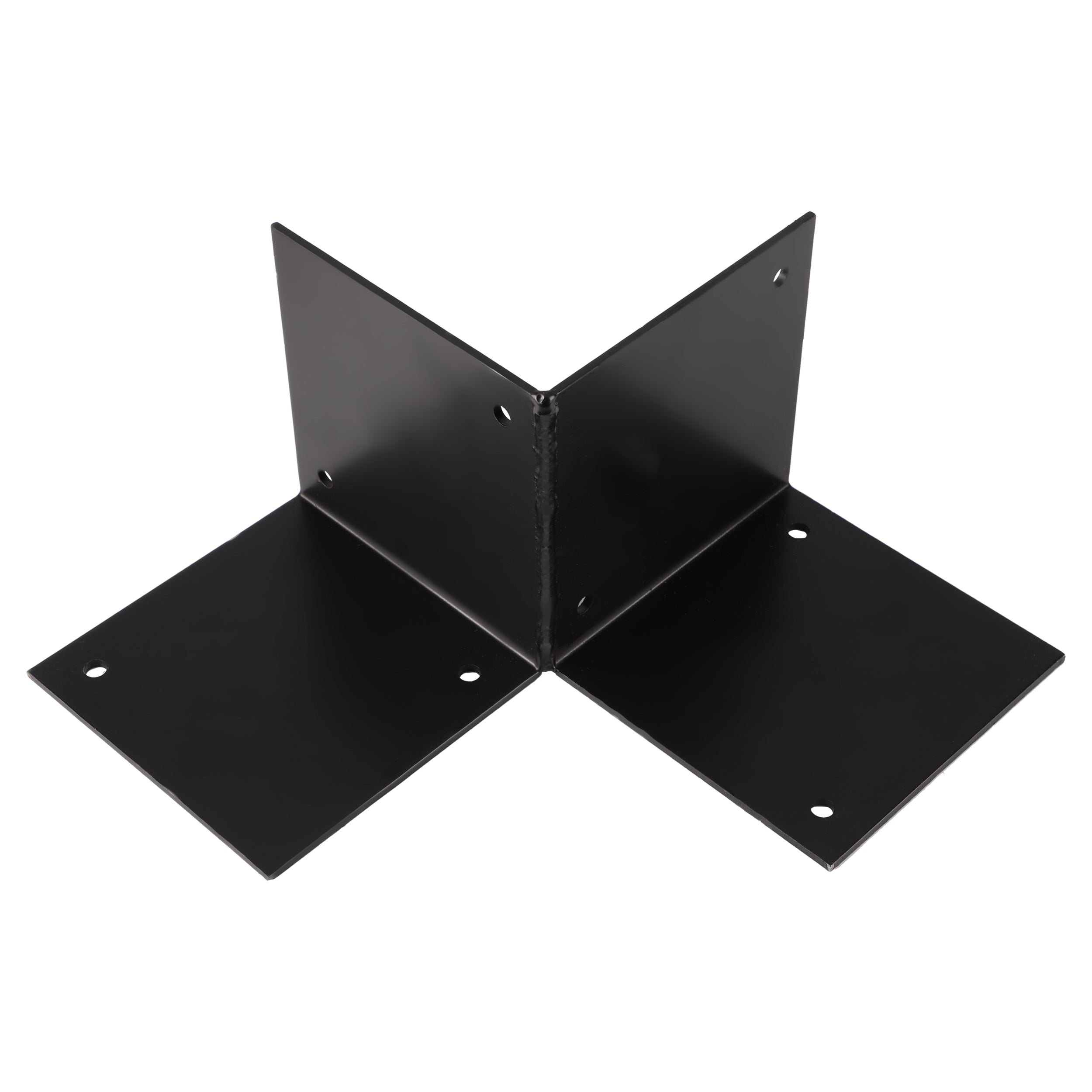 Starx Paalverbinder type SBO 12x12 cm zwart vooraanzicht