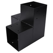 Starx Paalverbinder type Y 12x12 cm zwart vooraanzicht