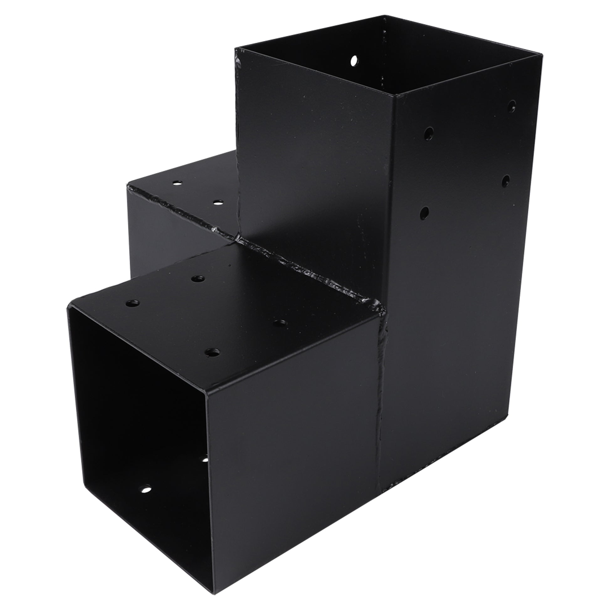 Starx Paalverbinder type Y 12x12 cm zwart vooraanzicht