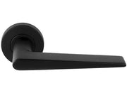 Deurkruk Lintora | ronde rozet | Zwart mat