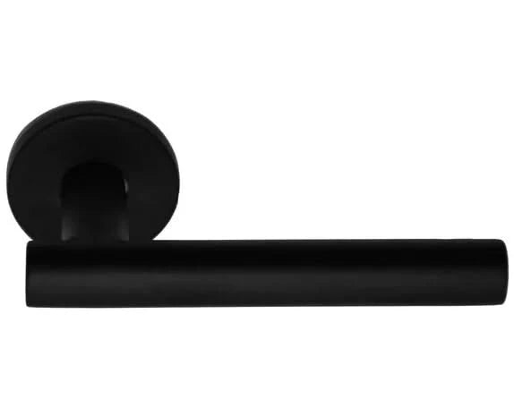 Formani | Deurkruk BASIC LBVII-19 op ronde rozet | Zwart mat