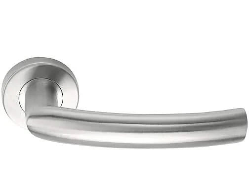 Formani | Deurkruk BASICS LBXIV op ronde rozet | PVD Mat RVS