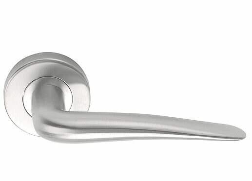 Deurkruk Parapetia | ronde rozet | RVS mat