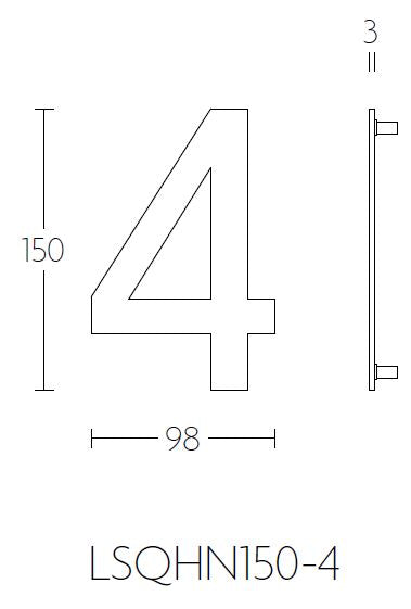 Formani SQUARE Huisnummer 4 - lijntekening