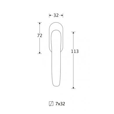 Artitec Mi Satori Draaikiep raamkruk Anna mat nikkel gelakt