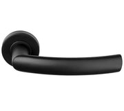 Deurkruk Atriya | ronde rozet | Zwart mat