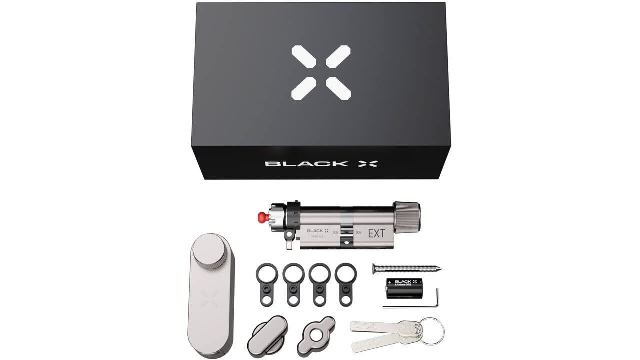 Black X | Smart Lock | 35/35 tot 45/45 | Mat Nikkel