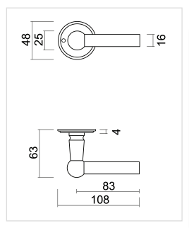 HDD Pro DEURKRUK PRO PETANA L+L ZWART STRUCTUUR UV - Deurbeslag-expert