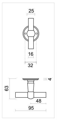 HDD Pro DEURKRUK PRO PETANA T+T INOX LOOK - Deurbeslag-expert