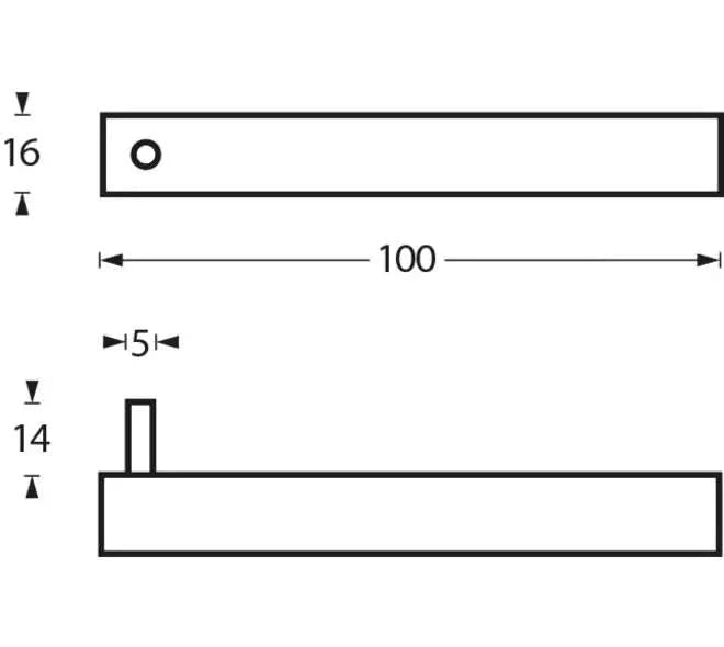 Intersteel Handdoek-kledinghaakje rvs geborsteld - Deurbeslag-expert