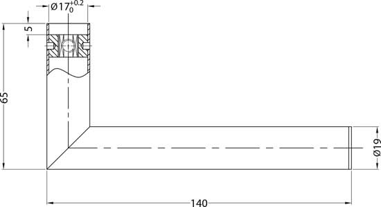 Impresso Deurkruk Harrow RVS geborsteld op rond rozet - Deurbeslag-expert