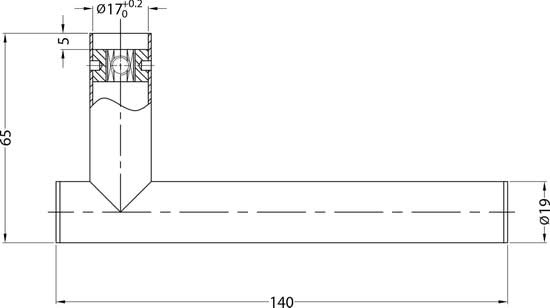 Impresso Deurkruk Chelsea RVS geborsteld op rond rozet - Deurbeslag-expert