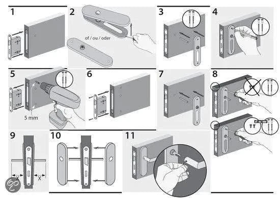 Impresso Chelsea RVS geborsteld op Rechthoekig schild - Deurbeslag-expert