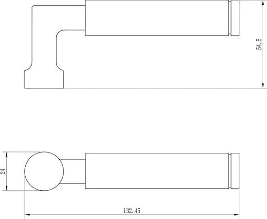 Impresso Aston Mat zwart op Ovaal schild - Deurbeslag-expert