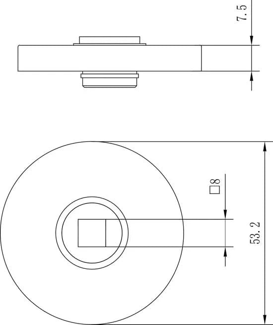 Impresso Deurkruk London Zwart op Rond Rozet - Deurbeslag-expert