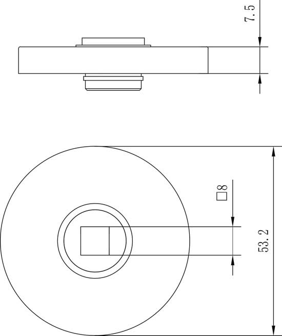 Impresso Deurkruk Philly Zwart op rond rozet - Deurbeslag-expert
