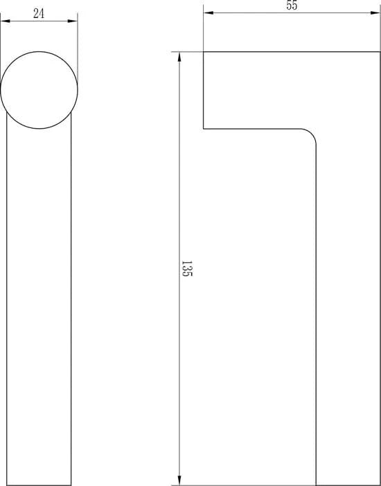 Impresso London Mat zwart op Ovaal schild met schroeven - Deurbeslag-expert