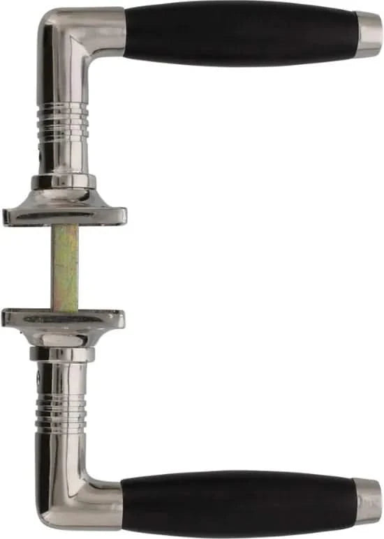 Intersteel Deurkruk Ton Basic met vierkant rozet nikkel - Deurbeslag-expert